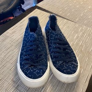 Blue sneakers